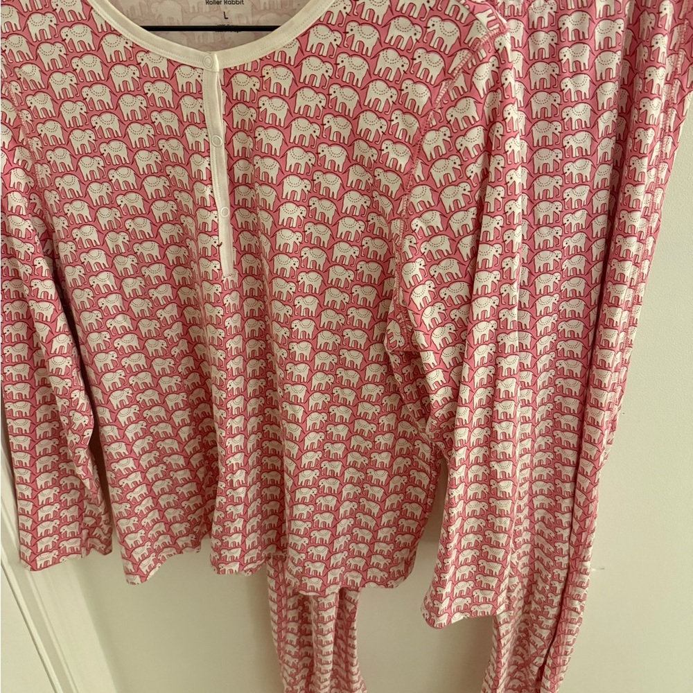 Pink Elephant RR Pajama Set